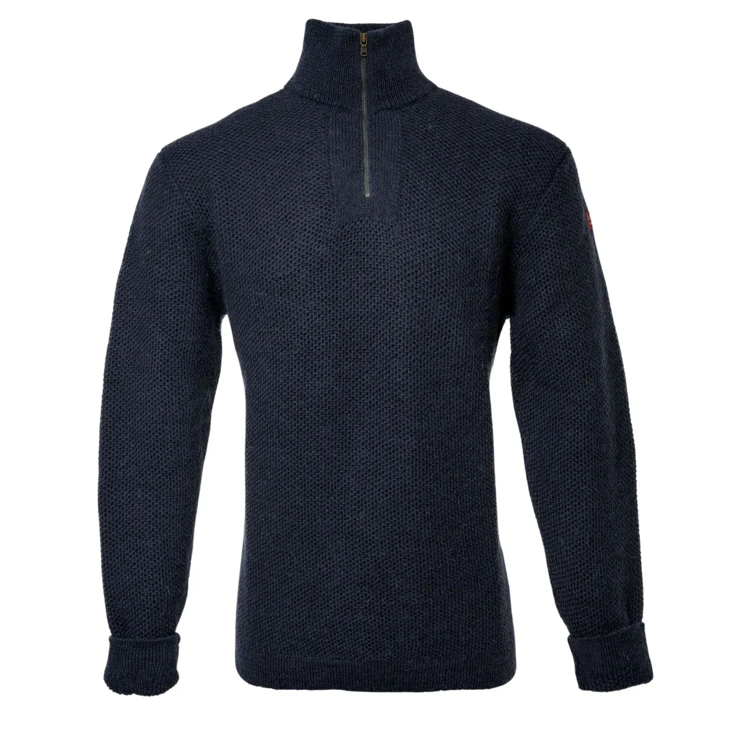 Arthur Beale Zip Neck Jumper