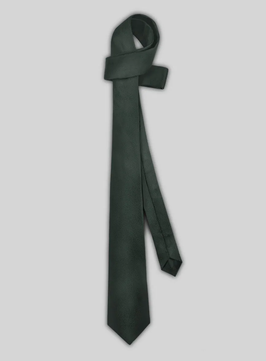 Green Satin Tie