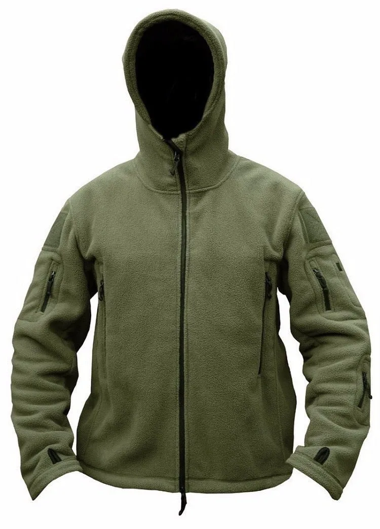 Men Military Thermal Fleece Tactical Jacket