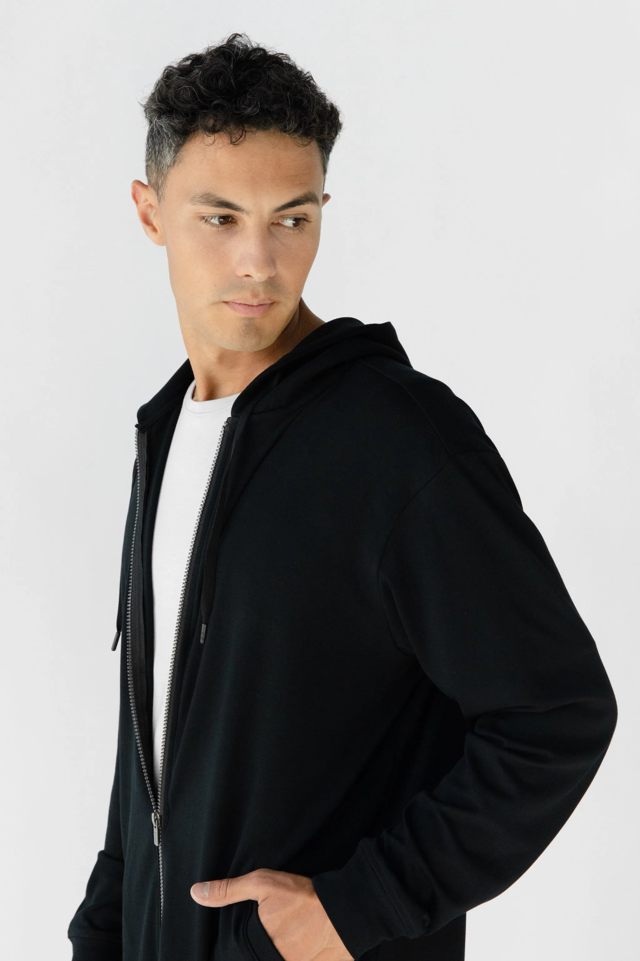 Men's Ultra-Soft Bamboo Zip Down Hoodie