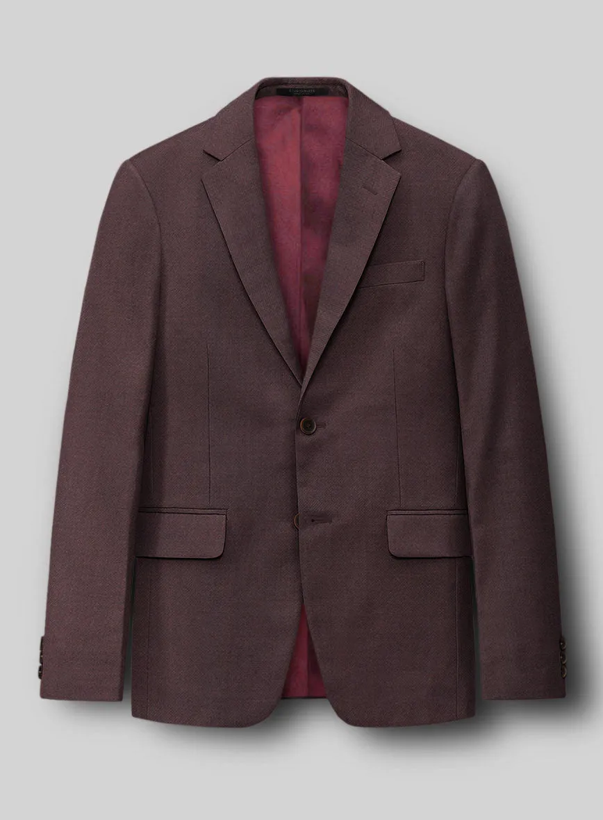 Napolean Dark Wine Wool Suit