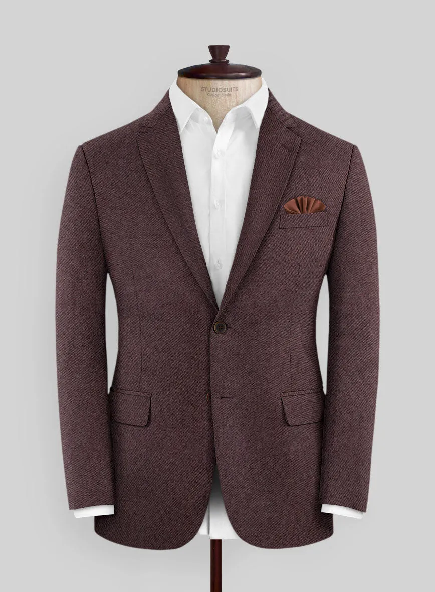 Napolean Dark Wine Wool Suit