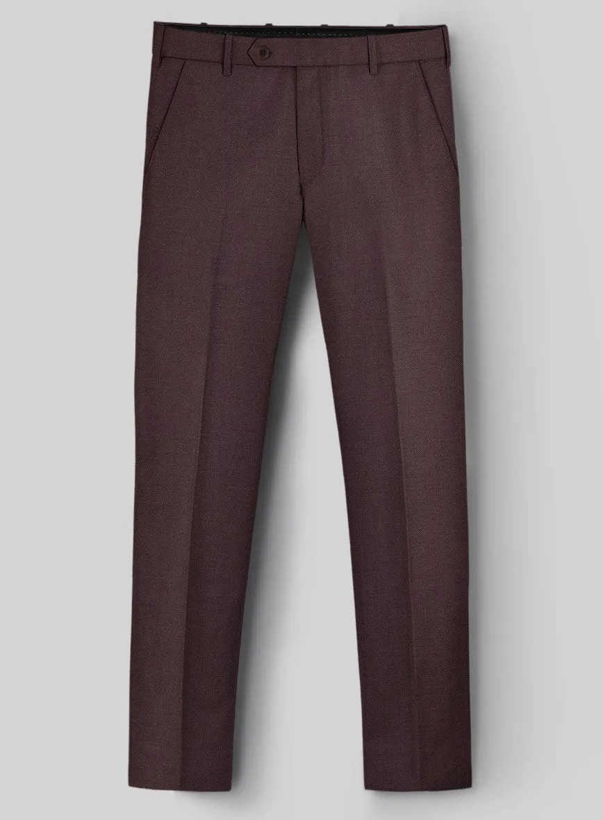 Napolean Dark Wine Wool Suit