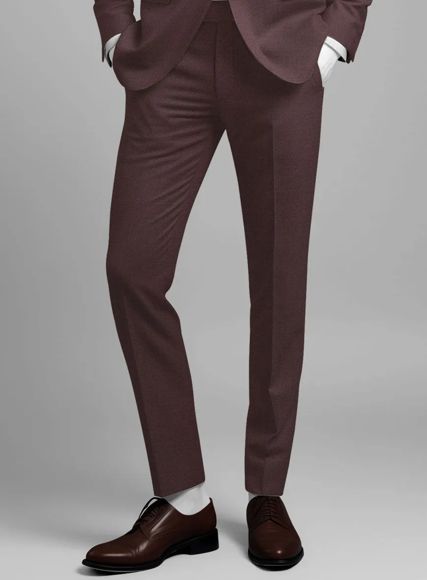 Napolean Dark Wine Wool Suit