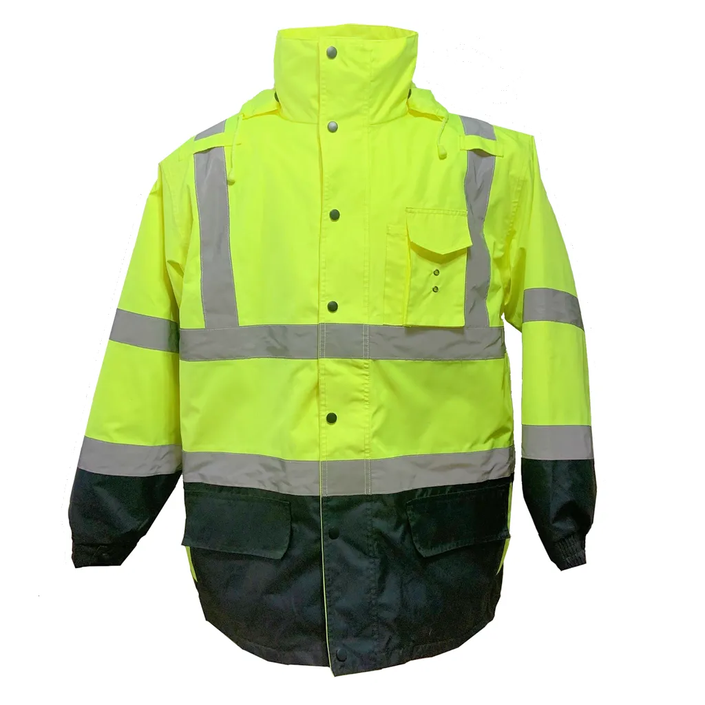 Petra Roc Class 3 Two Tone Lime/Black Waterproof 6-in-1 Parka Jacket