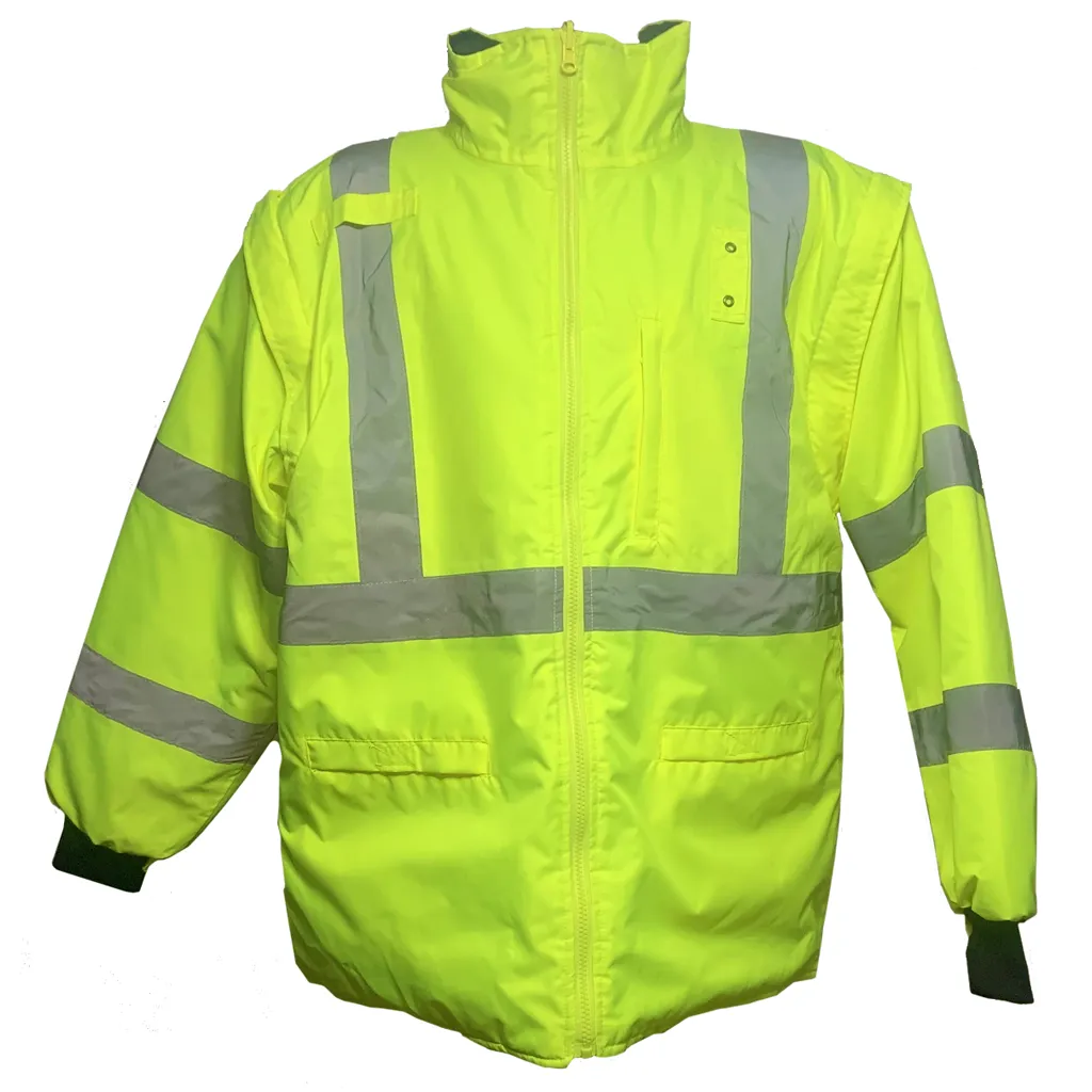 Petra Roc Class 3 Two Tone Lime/Black Waterproof 6-in-1 Parka Jacket