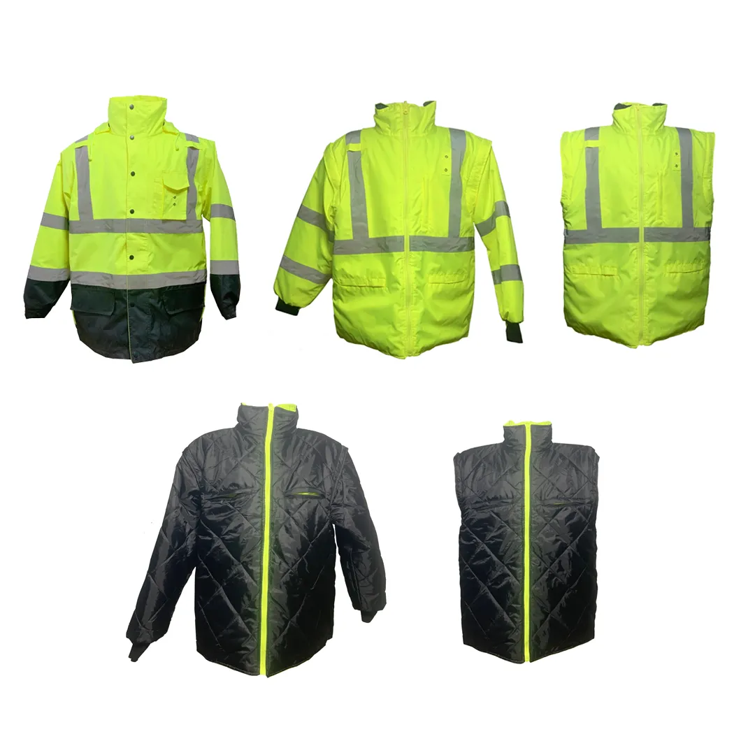 Petra Roc Class 3 Two Tone Lime/Black Waterproof 6-in-1 Parka Jacket
