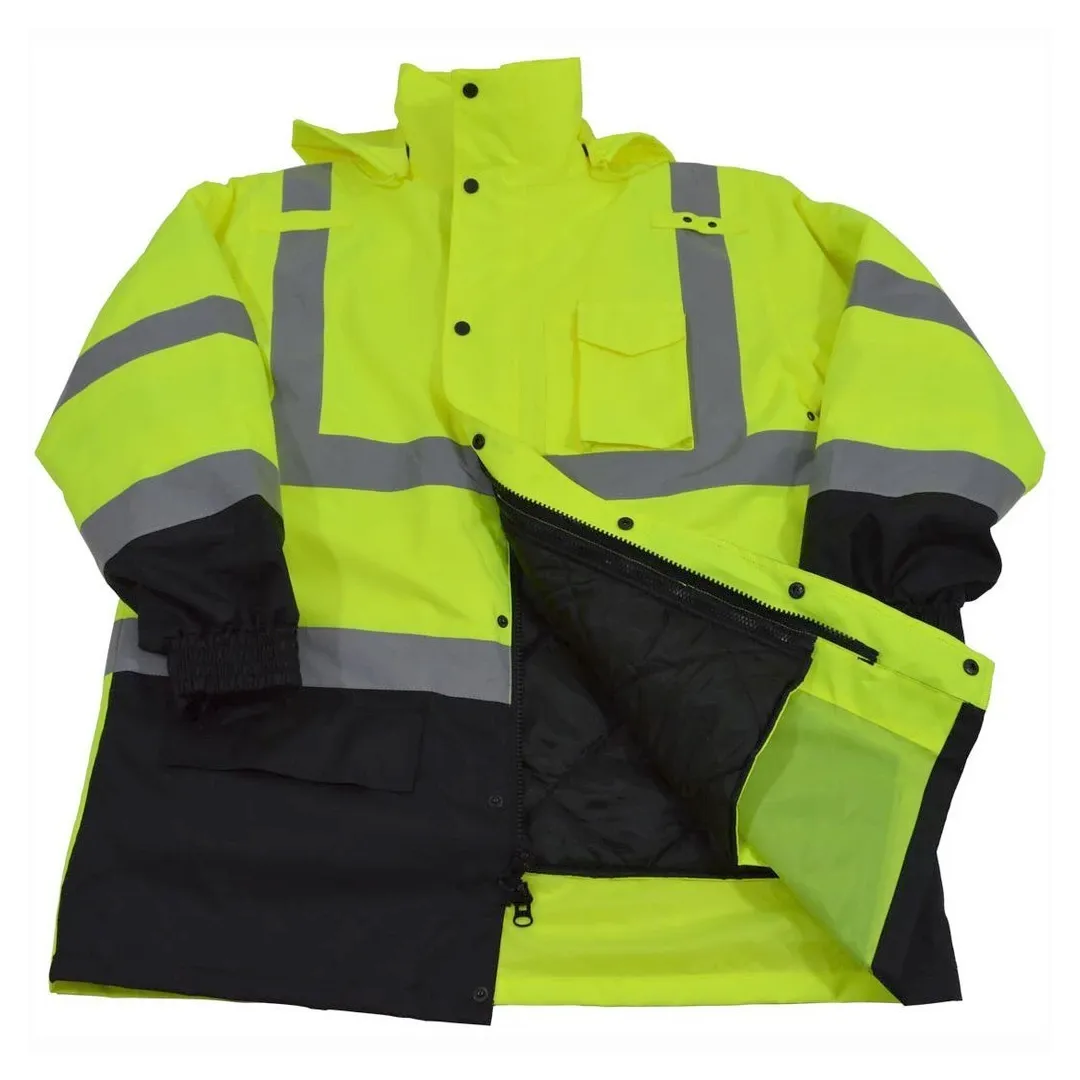 Petra Roc Class 3 Two Tone Lime/Black Waterproof 6-in-1 Parka Jacket