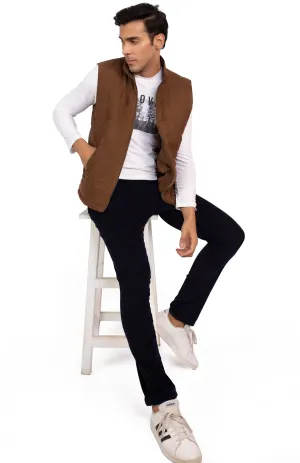 Suede Padded Vests