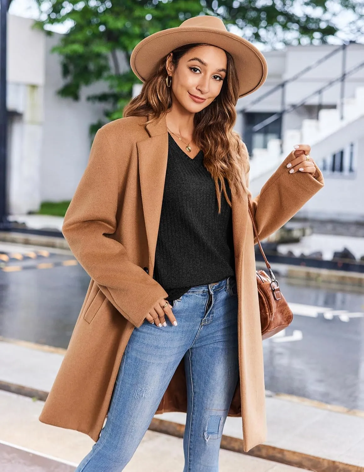 Zeagoo Long Sleeve Shirts for Women V Neck Casual Sweaters